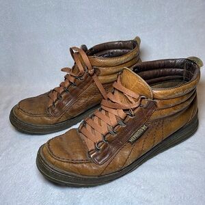 GUC Mephisto Vintage Trampolins or Niki Light Brown Leather Hiking/Chukka Boots